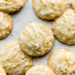 Glazed Coconut Lime Cookies