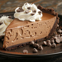 No Bake Chocolate Mousse Pie