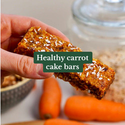 Healthy Carrot Cake Bars