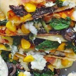 Vegan Spinach Quesadillas