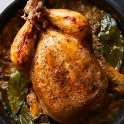 Milk Roast Chicken With Pancetta, Lemon And Garlic special meat BBC food