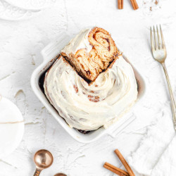 Soft And Gooey Single Serve Cinnamon Roll
