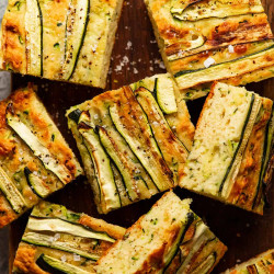 Zucchini Cheese Muffin Slab