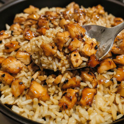 One-pan Bold Honey Bbq Chicken Rice