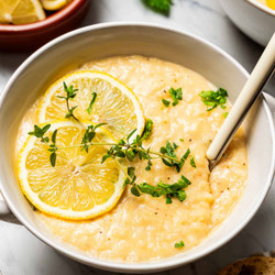 Lemon Rice Soup
