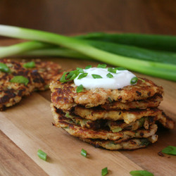 Sour Cream &amp; Onion Rutabaga Fritters