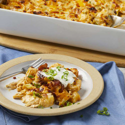 Loaded Chicken And Potato Casserole