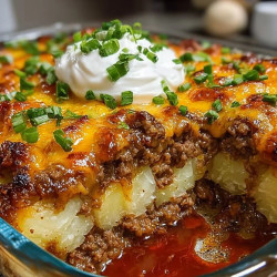 Loaded Potato &amp; Meatloaf Casserole