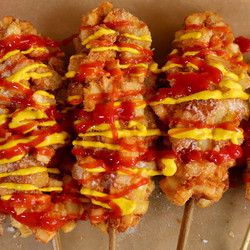 Korean Gamja-hotdog With French Fries