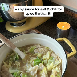 Dumpling soup