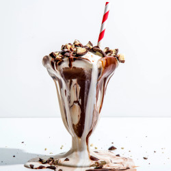 Malted Black And White Milkshake