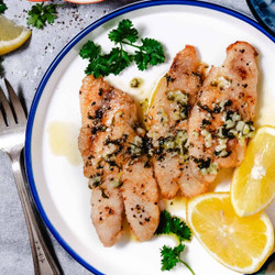 Mangrove Snapper With Garlic Lemon Butter