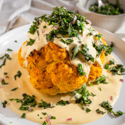 Whole Roasted Cauliflower With Tahini