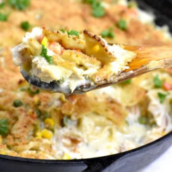 Crustless Rotisserie Chicken Pot Pie Casserole