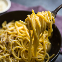 Spaghetti with Carbonara Sauce