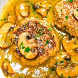 Salisbury Steak With Mushroom Gravy