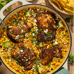One-pan Street Corn Inspired Chicken And Rice