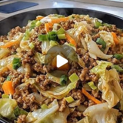 High Protein Savory Beef &amp; Cabbage Stir-fry
