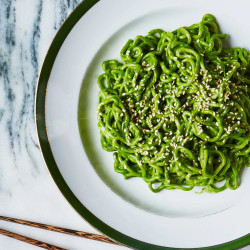 Ramen Noodles With Miso Pesto