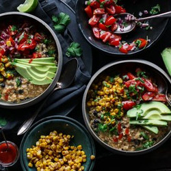 Chipotle Spiced Black Bean Oatmeal