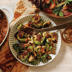 Brussels Sprouts, Pilpelchuma (chilli Paste) And Macadamias Recipe