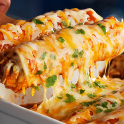 Cheesy Chicken &amp; Chile Enchiladas
