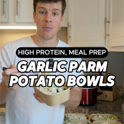 Garlic Parm Chicken Potato Bowls