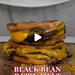 Black Bean Patty Melt