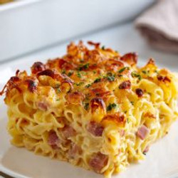 Traditional Czech Šunkofleky (ham And Pasta Bake)