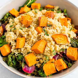 Roasted Sweet Potato, Kale And Quinoa Salad