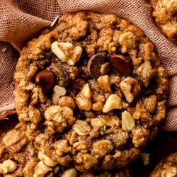 Chocolate Chip Oatmeal Walnut Cookies