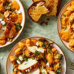 Creamy Harissa Chicken &amp; Gnocchi