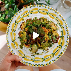Crispy Artichokes On Minty Yogurt