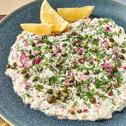 Smoked Salmon Layer Dip apps snacks