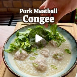 Pork Meatball Congee