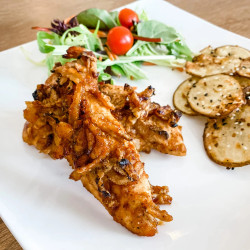 Crunchy Onion Barbecue Chicken