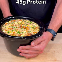 Slow Cooker Chicken Fried Rice