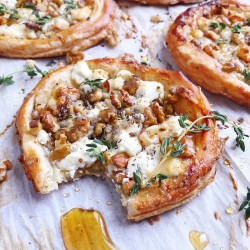 Goat Cheese And Walnut Tarts. - Domestikatedlife