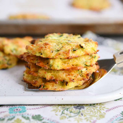 Baked Cheesy Zucchini Bites