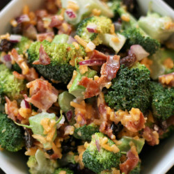 Martie's Broccoli Salad With Bacon And Cheese