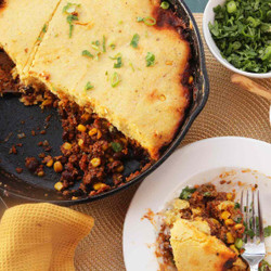 Easy Skillet Tamale Pie With Cornbread Crust