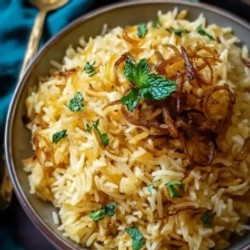 Savory Golden Onion Butter Jasmine Rice