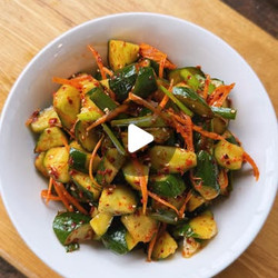 Quick Cucumber Kimchi sides