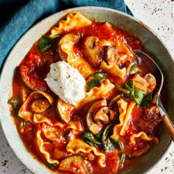 Vegetarian Lasagna Soup