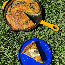 Sweet Corn, Furikake, And Ricotta Cornbread