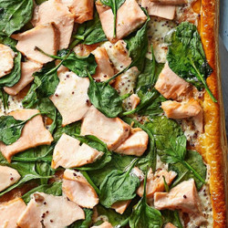 Salmon &amp; Spinach Tart