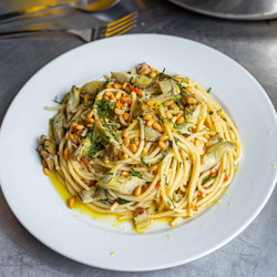 Artichoke And Pine Nut Pasta