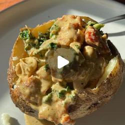 Marry Me Chicken Stuffed Potatoes