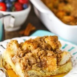 Overnight Cinnamon Baked French Toast Casserole