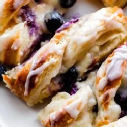 Blueberry Cream Cheese Pastry Braid